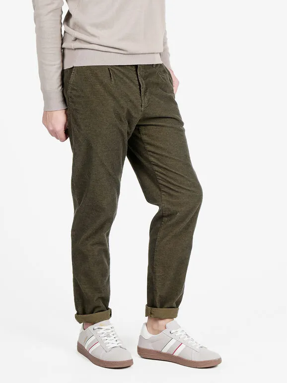 X-Cape Pantalón casual de franela slim fit para hombre