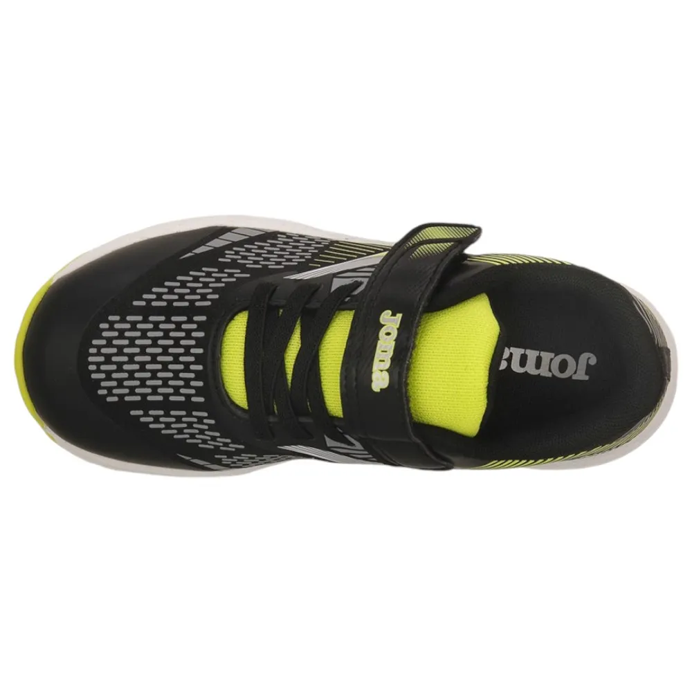 ZAPATILLAS JOMA JR30 JR 2401 NEGRO AMARILLO FLUOR JR30W2401V RUNNING NIÑO