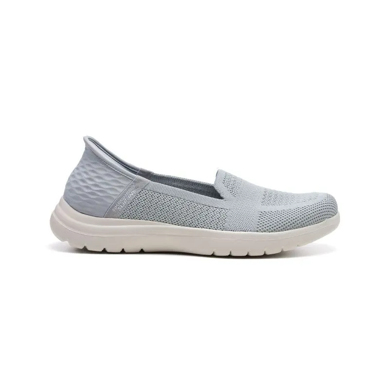 ZAPATO CASUAL SKECHERS SLIP INS ON THE GO FLEX SERENE GREY