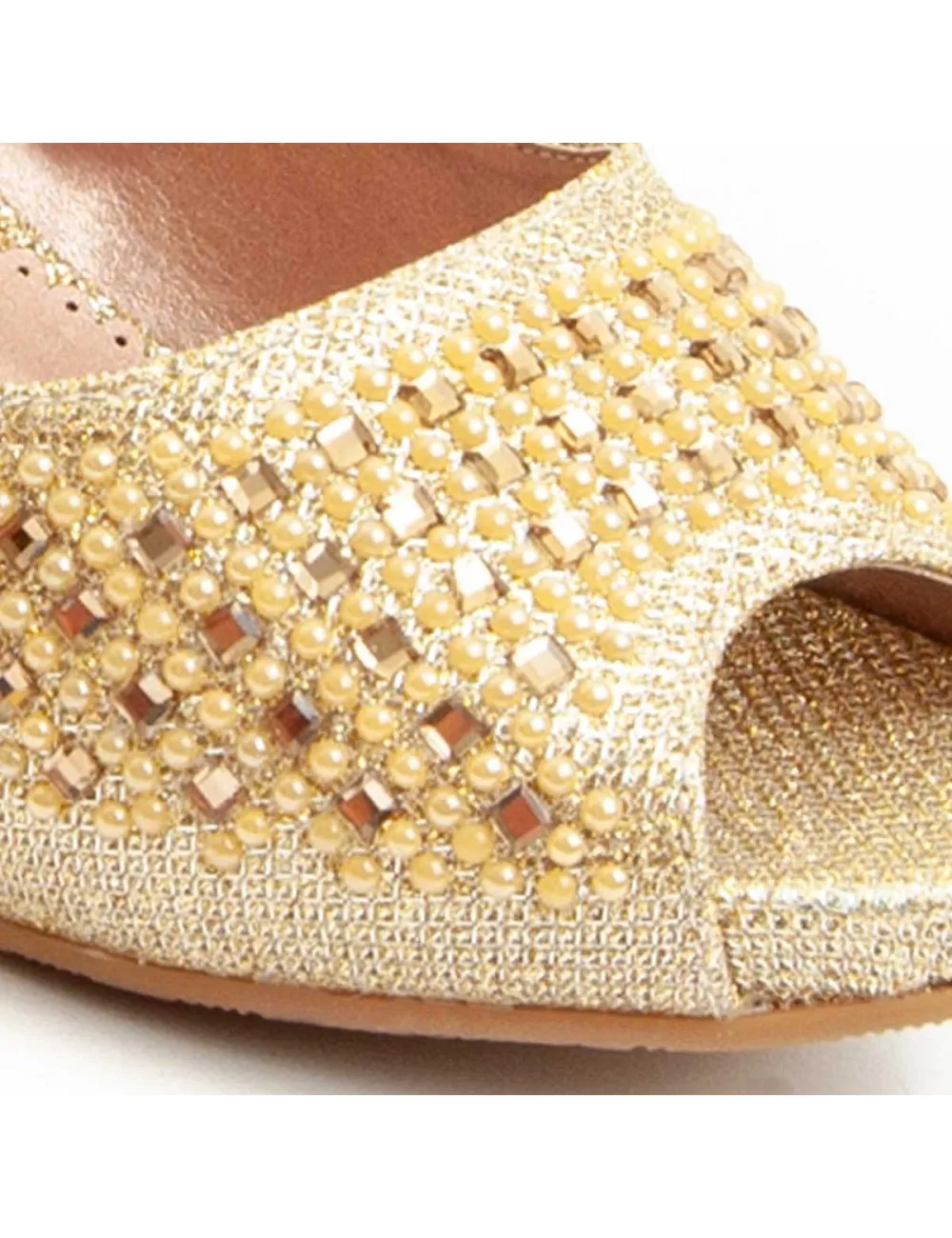 Zapato De Tacón Para Mujer.  Montevita  Unne63  92362 Dorado