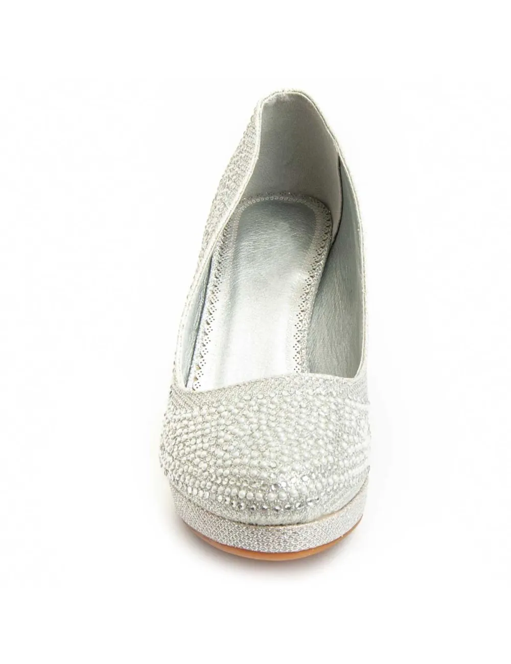 Zapato De Tacón Para Mujer.  Montevita  Unne67  92371 Plateado