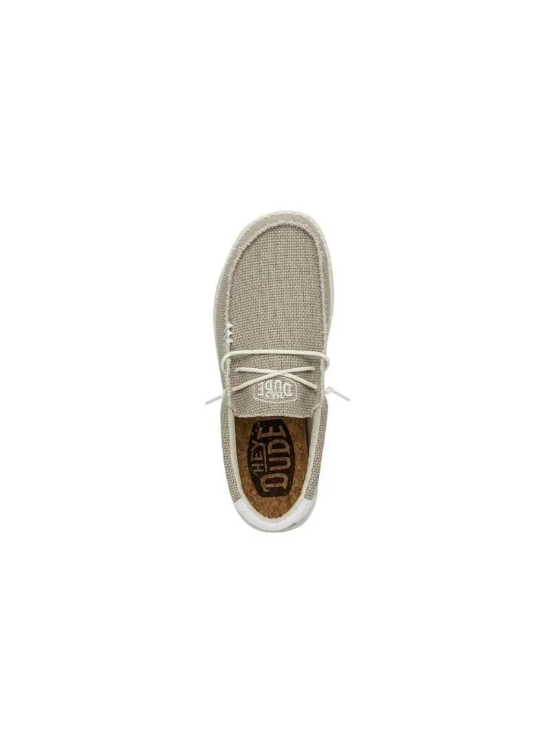 Zapato Hombre Hey Dude Wally Braided Beige