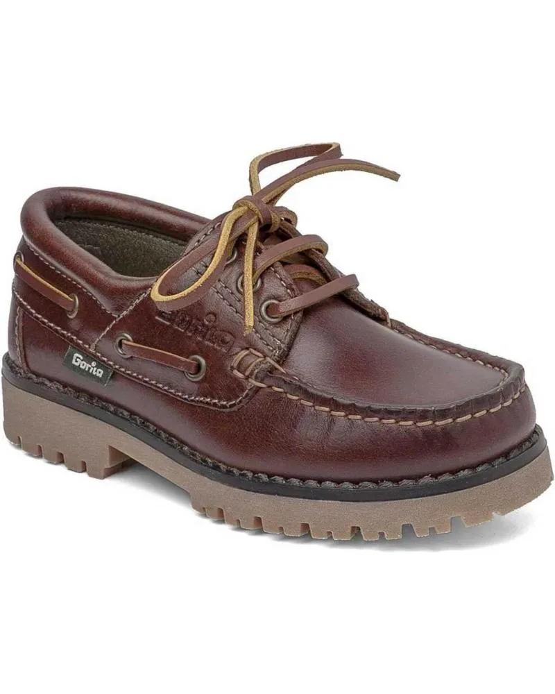 Zapatos de Hombre y Niño GORILA NAUTICO CORDON MARRON