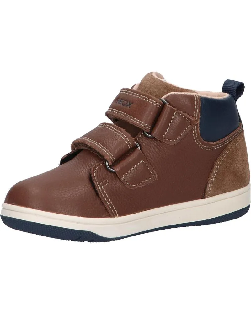 Zapatos de Niño GEOX B261LC 04622 B NEW FLICK BOY C0947 BROWN-NAVY