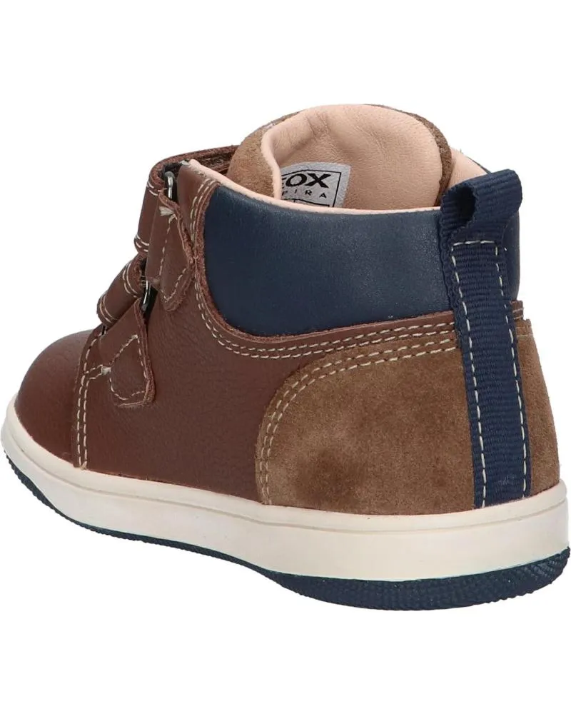 Zapatos de Niño GEOX B261LC 04622 B NEW FLICK BOY C0947 BROWN-NAVY