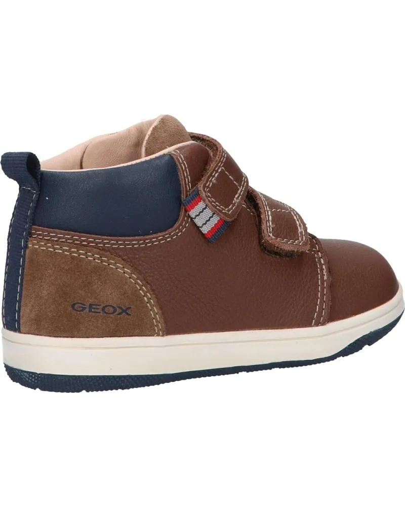 Zapatos de Niño GEOX B261LC 04622 B NEW FLICK BOY C0947 BROWN-NAVY