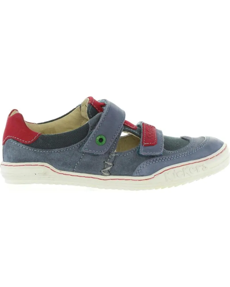 Zapatos de Niño KICKERS 414590-30 JYKROI 53 BLEU ROUGE