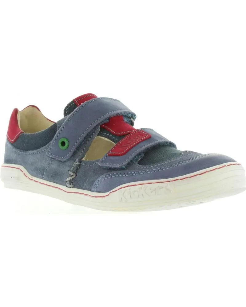 Zapatos de Niño KICKERS 414590-30 JYKROI 53 BLEU ROUGE