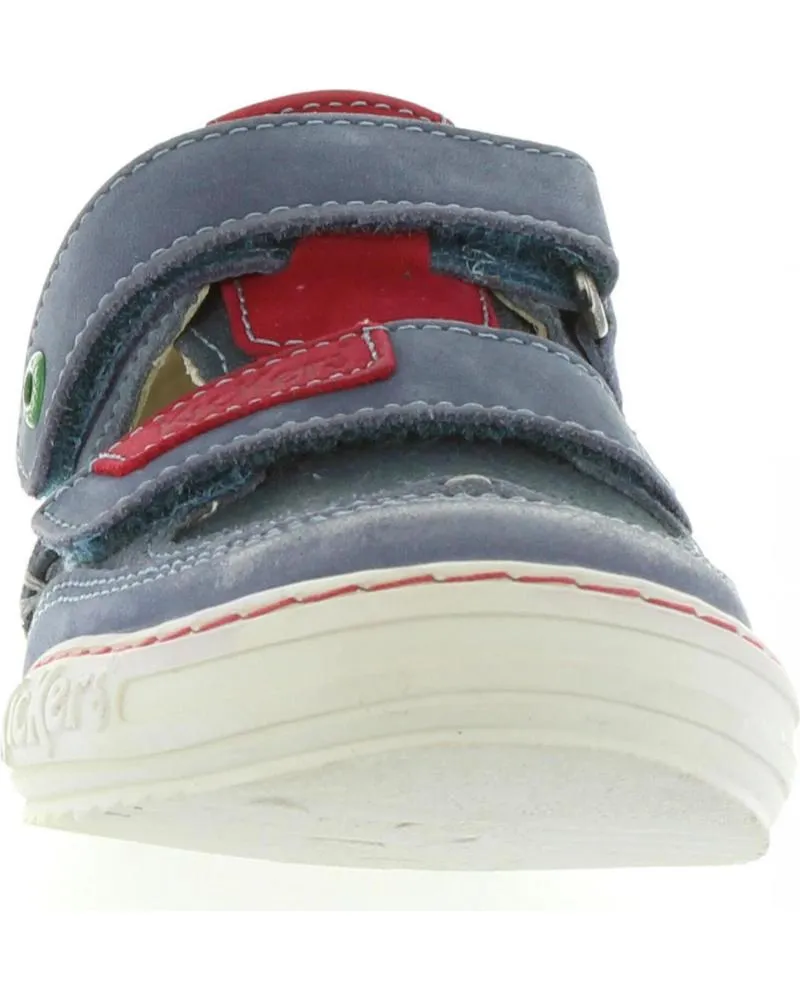 Zapatos de Niño KICKERS 414590-30 JYKROI 53 BLEU ROUGE