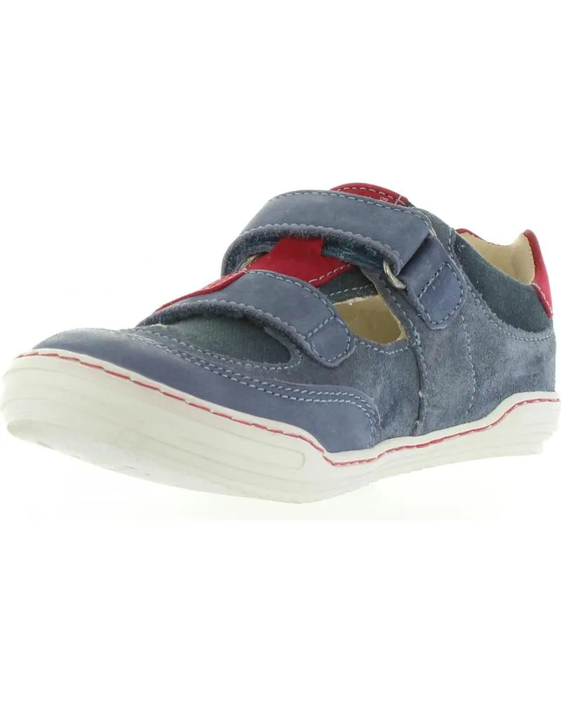 Zapatos de Niño KICKERS 414590-30 JYKROI 53 BLEU ROUGE