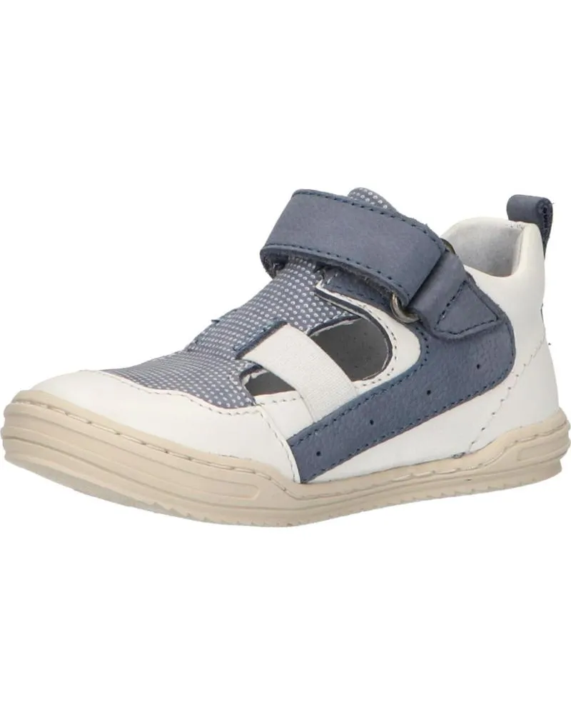 Zapatos de Niño KICKERS 545222-10 JASON 33 BLANC BLEU