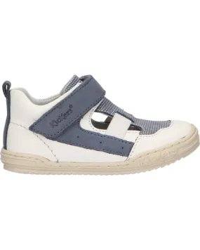 Zapatos de Niño KICKERS 545222-10 JASON 33 BLANC BLEU