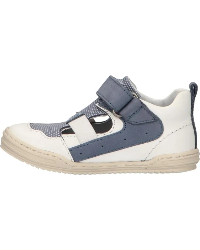 Zapatos de Niño KICKERS 545222-10 JASON 33 BLANC BLEU