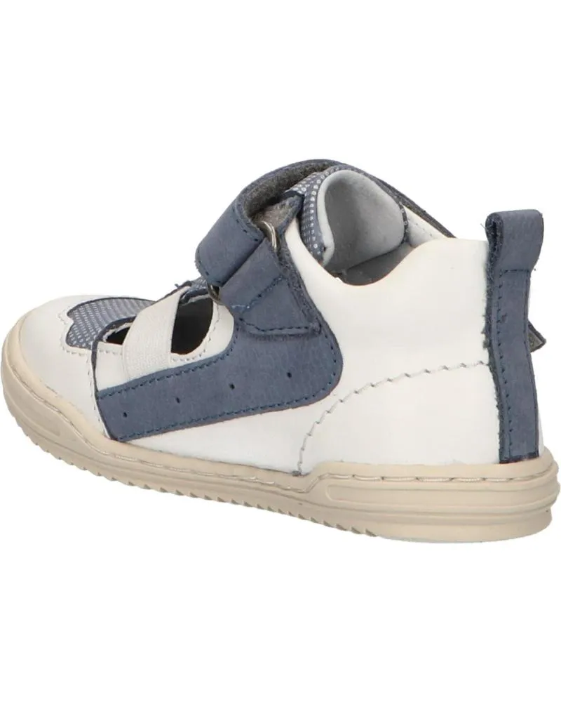 Zapatos de Niño KICKERS 545222-10 JASON 33 BLANC BLEU