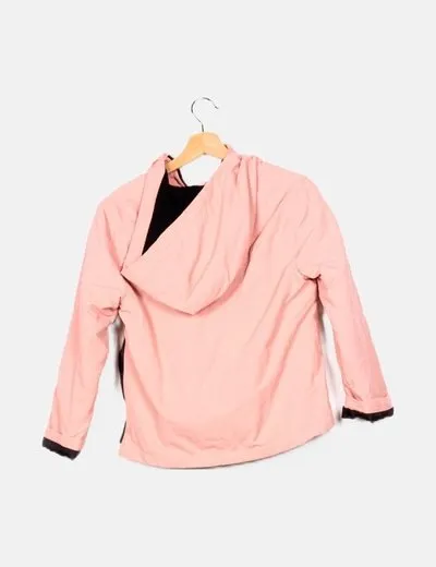 Zara Impermeable rosa básico