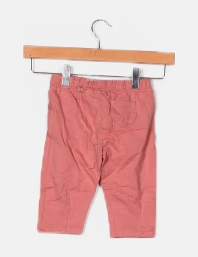 Zara Pantalón baggy rosa