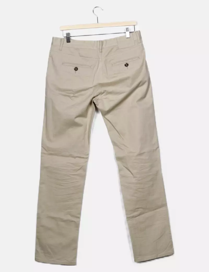 Zara Pantalón beige básico