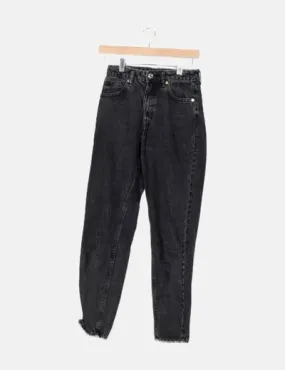 Zara Pantalón denim gris