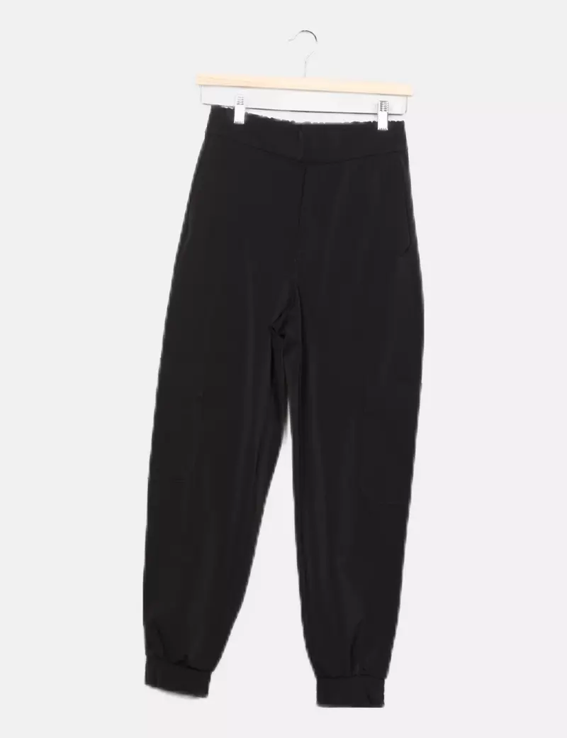 Zara Pantalón negro cargo