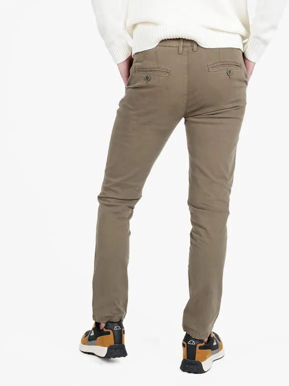 Zeta Pantalón casual de algodón para hombre.